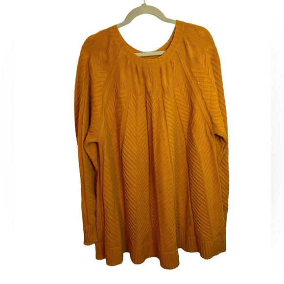 JASON WU WOMENS PLUS CABLE KNIT SWEATER - Picture 1 of 4